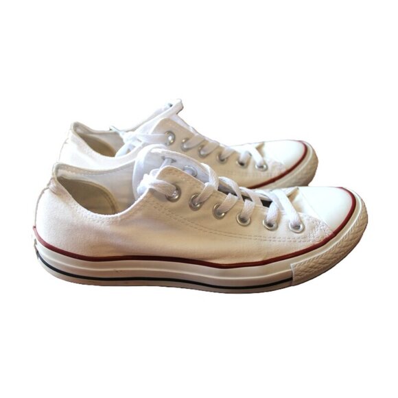 CONVERSE Chuck Taylor All Star Low Top Canvas Sneakers in White - Unisex M6/W8 - Picture 13 of 14